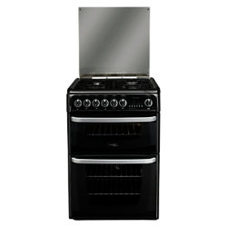 Hotpoint Cannon CH60DHKFS Dual Fuel Cooker, Black